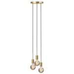 Nordlux Paco Pendel Lampe Metall 3-Spot Messing | Egnet for 3x E27
