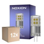Fordelspakning 12x Noxion Bolt LED Capsule G4 2W 200lm - 827 Ekstra Varm Hvit | Dimbar - Erstatter 21W