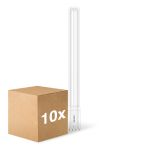 Fordelspakning 10x Philips CorePro PL-L LED Pære Mains 24W - 840 Kald Hvit | 4-Stift - Erstatter 55W
