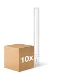 Fordelspakning 10x Philips CorePro PL-L LED Pære EM/Mains 16.5W - 840 Kald Hvit | 4-Stift - Erstatter 36W