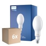 Fordelspakning 6x Philips TrueForce Core LED E27 HPL/SON matt 36W 6000lm 300D - 840 kald hvit | erstatter 125W