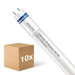 Fordelspakning 10x Philips LED Lysrør T8 MASTER (HF) High Output 8W 1050lm - 840 Kald Hvit | 60cm - Erstatter 18W