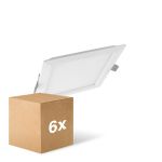 Fordelspakning 6x Ledvance LED downlight Slim Torget SQ210 18W 1530lm 120D - 840 kald hvit 