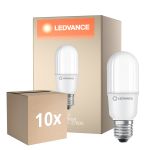 Fordelspakning 10x Ledvance LED Classic Stick E27 Stick matt 9W 1050lm - 827 ekstra varm hvit | erstatter 75W