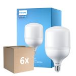 Fordelspakning 6x Philips CorePro LED E27 Matt 40W 4300lm - 830 Varm Hvit | Erstatter 200W