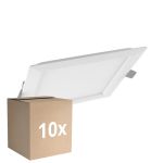 Fordelspakning 10x Ledvance LED downlight Slim Torget SQ105 6W 420lm 120D - 830 varm hvit 
