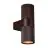 Nordlux Kyklop Veggbelysning Aluminium Rusten  Up & Down | Egnet for 2x GU10