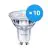 Fordelspakning 10x Philips Corepro LED Spot GU10 PAR16 4W 345lm 36D - 830 varm hvit | dimbar - erstatter 50W