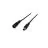 Noxion LED Strip Naga - Power DC Kabel Open Ståltråd Female+Male Stikkontakt (2pin/Enkelt Farge/8mm)