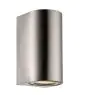 Nordlux Canto Maxi 2 Veggbelysning Rustfritt Stål Up & Down | IP44 - Egnet for 2x GU10