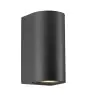 Nordlux Canto Veggbelysning Aluminium Svart Up & Down | Egnet for 2x GU10