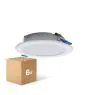 Fordelspakning 6x Fordelspakning 6x LED Downlight Pan 12W 960lm 840 Kald Hvit | 121mm - Utskjæring 100mm