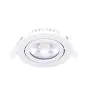 Noxion LED Vippbar Slim Spot Hvit Runde 6W 350lm 60D - 920-930 Dim To Warm | 85mm - IP54 - Dimbar - Beste Fargegjengivelse