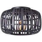 Brilliant Trerow Taklampe Metall Bambus Svart Tre | 320mm - Egnet for 1x E27