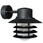 Nordlux Vejers Veggbelysning Metall og Glass Svart | IP54 - Egnet for E27