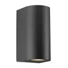 Nordlux Canto Veggbelysning Aluminium Svart Up & Down | Egnet for 2x GU10