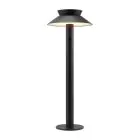 Nordlux Solar Sokkelampe Justina Metall Svart 5W 400lm - 830 Varm Hvit | Bevegelses- og Lyssensor