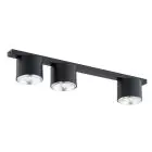 Emibig Taklampe Nano Stål Svart | Egnet for 3x GU10 (AR111) - Max 12W