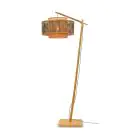 Good&Mojo Gulvlampe Bhutan Bambus Svart L | Egnet for 1x E27 