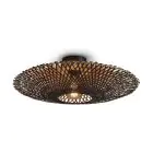 Good&Mojo Taklampe Kalimantan Bambus Svart M | Egnet for 1x E27 