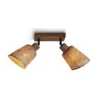 Good&Mojo Taklampe Java Bambus Brun | Egnet for 2x E27 