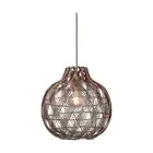 Good&Mojo Pendel Lampe Mendoza Bambus Burgundy S | Egnet for 1x E27 