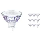 Fordelspakning 10x Philips Master Value LED Spot GU5.3 MR16 7.5W 660lm 60D - 940 kald hvit | beste fargegjengivelse - dimbar - erstatter 50W