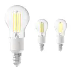 Fordelspakning 3x Calex Smart Tuya Wifi E14 Ball 4.5W 450lm - 818-830 Innstillbar Hvit | dimbar - erstatter 40W 