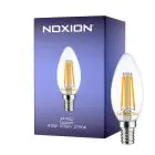 Noxion Lucent LED E14 Mignon filament klar 4.5W 470lm - 827 ekstra varm hvit | dimbar - erstatter 40W