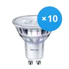 Fordelspakning 10x Philips Corepro LED Spot GU10 PAR16 4W 345lm 36D - 830 varm hvit | dimbar - erstatter 50W