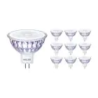Fordelspakning 10x Philips Master Value LED Spot GU5.3 MR16 5.8W 450lm 36D - 927 ekstra varm hvit | beste fargegjengivelse - dimbar - erstatter 35W