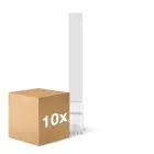 Fordelspakning 10x Noxion Lucent PL-S LED  6W - 830 Varm Hvit | 4-Stift - Erstatter 11W