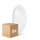 Fordelspakning 5x Ledvance Surface Rund 400 24W 830 1920lm Hvit IP44 | varm hvit