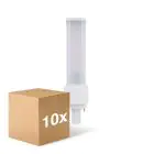 Fordelspakning 10x Ledvance Dulux-D LED 9W - 840 Kald Hvit | 2-Stift - Erstatter 26W