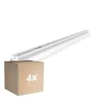 Fordelspakning 4x Noxion Lyslister Click Reflektor V2 LED T8 | Egnet for 1x 120cm LED Lysrør