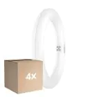 Fordelspakning 4x Osram LED Lysrør T9 Rund (EM/Mains) 11W 1320lm - 840 Kald Hvit | Erstatter 22W