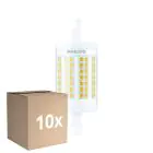 Fordelspakning 10x Philips LED Linear R7s CorePro 78mm 11.5W 1521lm - 830 Varm Hvit |Erstatter 100W