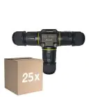 Fordelspakning 25x Noxion Vanntett Quick T Koblingsstykke  - 3 pole