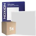 Fordelspakning 5x Noxion LED Panel Delta Value V5 Backlit 28W 3920lm - 830-840 CCT | 60x60cm - UGR 