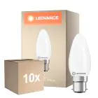 Fordelspakning 10x Ledvance Classic LED B22 Mignon Matt 3.4W 470lm - 827 Ekstra Varm Hvit | Erstatter 40W