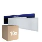 Fordelspakning 10x Noxion LED Panel Delta Value V5 28W 3920lm - 830-840 CCT | 120x30cm - UGR