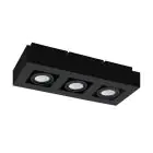 Eglo Tak Spot Mendoza Stål Svart 14.1W 1035lm - 830 Varm Hvit | Dimbar - Egnet for GU10