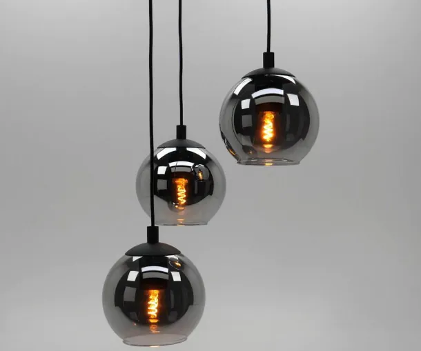 Eglo Pendel Lampe Ariscani Stål Svart | Egnet for 3x E27